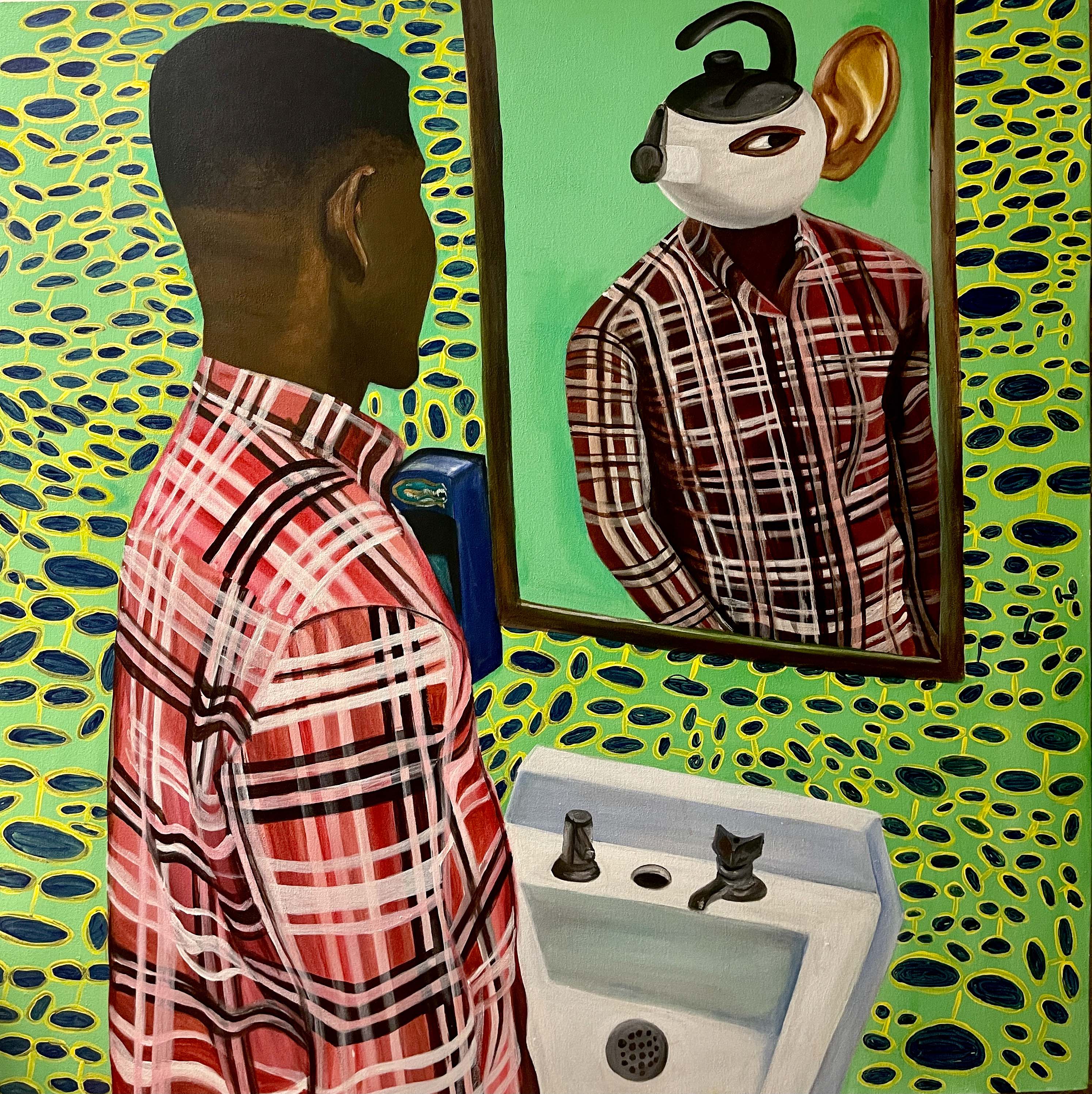 Person in the mirror